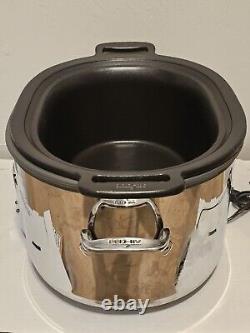 ALL-CLAD 7 Quart Slow Cooker Stainless Steel Crock Pot Series SC01 Tested Workin