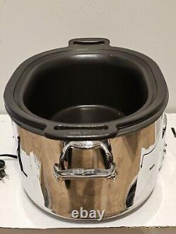 ALL-CLAD 7 Quart Slow Cooker Stainless Steel Crock Pot Series SC01 Tested Workin