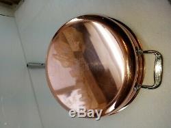 ALL CLAD C2 copper clad 3 qt quart SAUTE SAUCE PAN with lid MADE IN AMERICA