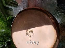 ALL CLAD C2 copper clad 8 qt quart STOCK SOUP SAUCE POT with lid MADE IN AMERICA
