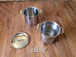 ALL-CLAD Copper Core 7 Quart Pasta Pentola Pot, Insert & Lid NEW witho Box