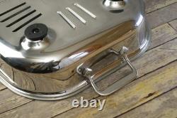 ALL-CLAD Electric Skillet 6 Quart 6701 E105725 Stainless Steel Lid TESTED WORKS