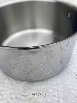 ALL CLAD NEW D5 Polished Stainless 8 QUART STOCKPOT 5-ply with Lid