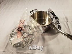 ALL CLAD copper core 3 qt QUART SAUCE pot PAN with lid MADE IN AMERICA
