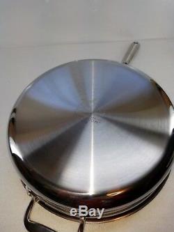 ALL CLAD copper core 4 qt quart SAUTE sauce PAN pot with LID MADE IN AMERICA