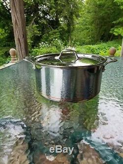 ALL CLAD copper core 8 qt quart STOCK SOUP POT with LID MADE IN AMERICA