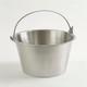 Admiral Craft Pure Brushed Stainless Steel Milk Pail 10 Inch 13 Quart