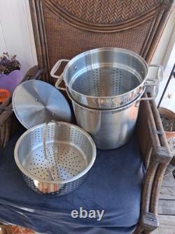 All-Clad 12-Quart Stainless Steel Multi-Cooker Steamer Set