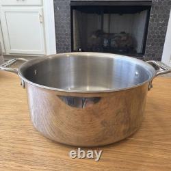 All Clad 3 Ply Bonded Stockpot 7 Quart D3 Stainless Steel Polished Finish RARE