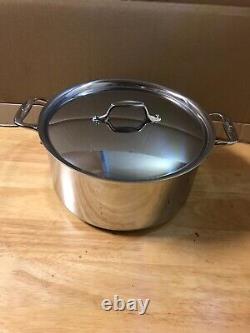 All-Clad 3-ply Polished Stainless Steel Stockpot with lid, 8-Quart