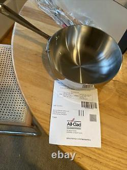 All-Clad 4212 With Whisk D3 Saucier 2-Quart Silver