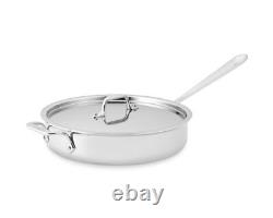 All-Clad 4404 Stainless Steel Tri-Ply Bonded 4-Quart Saute Pan with lid