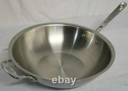 All-Clad 5-Ply Construction Copper Core 12 4-Quart Chef's Pan with Domed Lid 6412