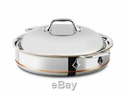 All-Clad 5-Ply Copper Core Stainless Steel 3-quart Sauteuse with Lid