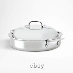 All-Clad 50th Anniversary d3 3 quart Stainless Steel Casserole Dish w Dome Lid