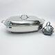 All-clad 6 Quart Electric Skillet 6701 Stainless Steel Complete Roaster Euc