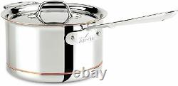 All-Clad 6204 Copper Core 5-Ply Saucepan with Lid, 4-Quart New in Retail Box