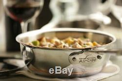 All-Clad 6212 SS Copper Core 2-Quart Saucier Pan with Lid FACTORY SECONDS