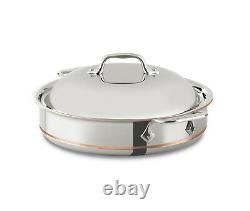 All-Clad 640318 SS Copper Core 3-Quart Sauteuse Pan with Lid FACTORY SECONDS