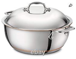 All-Clad 6500 SS Copper Core 5-Ply Bonded 5 1/2 Quart Dutch Oven with Lid