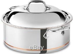 All-Clad 650618 SS 6 Quart Copper Core Round Roaster