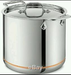 All-Clad 7 Quart Copper Core 5-Ply Stainless Steel Stockpot With LidNEW