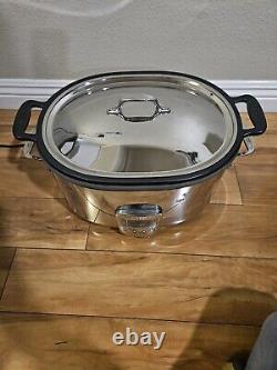 All-Clad 7-Quart Slow Cooker Model SC01 Stainless Steel w Insert