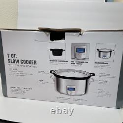 All-Clad 7 Quart Slow Cooker Stainless Steel Crock Pot SC01 Aluminum Insert Box