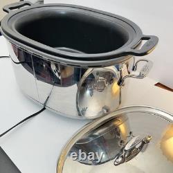 All-Clad 7 Quart Slow Cooker Stainless Steel Crock Pot SC01 Aluminum Insert Box