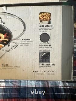All-Clad 7 Quart Stainless Steel Electric Skillet New In Box