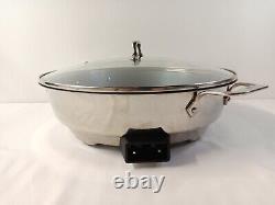 All-Clad 7 quart Electric Stainless Steel Skillet #SK492D50 with Lid & Power Cord