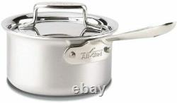 All-Clad BD55201.5 D5 Brushed Stainless Steel Sauce Pan, 1.5-Quart New in Box