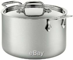 All-Clad BD552043 D5 Brushed 18/10 Stainless Steel 5-Ply Bonded 4-Quart