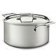 All Clad Bd55508 D5 Brushed Stainless Steel Stockpot With Lid, 8-quart