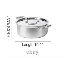 All-Clad Collective Cookware D7 6 quart Slow Cooker Rondeau Stainless Steel BNIB