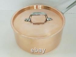 All Clad Copper 4 Quart Saucepan with Lid