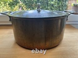 All Clad Copper C2 8 Quart Stock Pot Pan & Lid Cookware Steel Lining