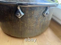 All Clad Copper C2 8 Quart Stock Pot Pan & Lid Cookware Steel Lining