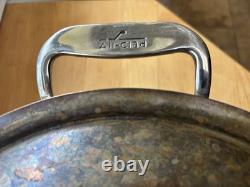 All Clad Copper C2 8 Quart Stock Pot Pan & Lid Cookware Steel Lining