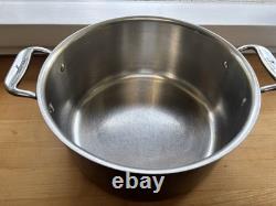 All Clad Copper C2 8 Quart Stock Pot Pan & Lid Cookware Steel Lining