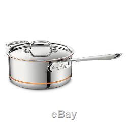 All-Clad Copper Core 3-Quart Sauce Pan with Lid 6203 SS NEW IN BOX