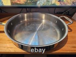 All-Clad Copper Core 3 Quart Stainless Steel Pan No. 07412 SEE PHOTOS