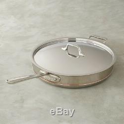 All-Clad Copper Core 6-Quart Saute Pan with Lid & Loop 6406 SS NEW IN BOX