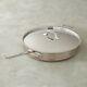 All-clad Copper Core 6-quart Saute Pan With Lid & Loop 6406 Ss New In Box