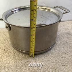 All-Clad Copper Core Stainless Steel 4-Quart Sauce Pan With Metal Lid
