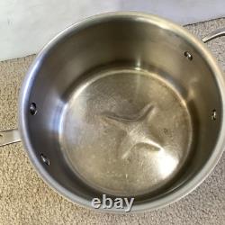 All-Clad Copper Core Stainless Steel 4-Quart Sauce Pan With Metal Lid