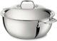 All-clad D3 3-ply Stainless Steel Dutch Oven 5.5 Quart Steel, Silver