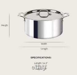 All-Clad D3 3-Ply Stainless Steel Stockpot No Lid 8 Quart Brand New