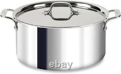 All-Clad D3 3-Ply Stainless Steel Stockpot with Lid 8 Quart Brand New