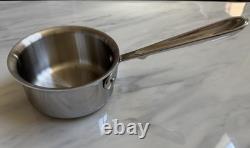 All-Clad D3 Polished Stainless Steel 1 Quart Saucepan NEW